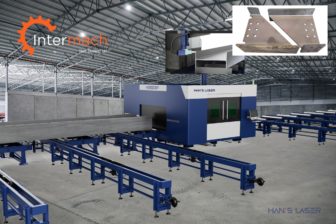 H Beam Line in Factory with Logo's